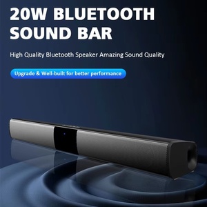 Barre de son audio pour téléviseur, haut-parleur 2.0 canaux filaire et sans fil 20W, longue barre de son pour système <span class=keywords><strong>home</strong></span> cinéma - Product Image 2