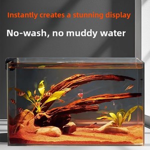 Arena Decorativa para Fondo de Acuario, Tipo Río, Blanca, para Tortugas, Paisaje de Acuario con Arroyo, Nilo, Cristal, para Peces - Product Image 2