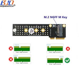 واجهة صغيرة PCI-E MPCIe إلى NGFF <span class=keywords><strong>M</strong></span>.<span class=keywords><strong>2</strong></span> <span class=keywords><strong>M</strong></span>-Key فتحة محول بطاقة لـ 2230 2242 2260 2280 M2 NVME SSD - Product Image 2