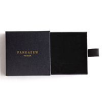 Boîtes à bijoux personnalisées PandaSew avec logo imprimé, ensembles de boîtes cadeaux pour bagues, pendentifs, emballages, présentoirs