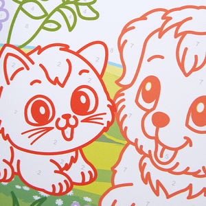 Wingart moderne bricolage <span class=keywords><strong>chat</strong></span> chien paysage Anime <span class=keywords><strong>Portrait</strong></span> peinture Kit acrylique en bois décor à la maison inclus brosses pour enfants tissu - Product Image 5