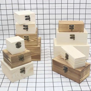 Caja de Almacenamiento de Madera, Pino Sólido, Rectangular, Apilable, Caja de Regalo, Caja de Embalaje para Manualidades, Tamaño Personalizado - Product Image 3