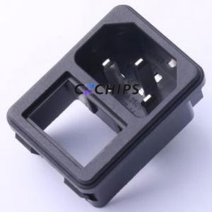 DB-14-2F+RS AC Power Connector Through hole Component (THT) Connector IEC 320-C14 1 3 Panel Mount - Product Image 1