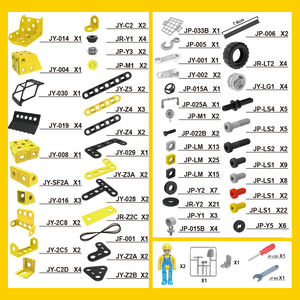 Ensemble de 223 pièces de modèles de camions de construction urbaine 6-en-1 à assembler soi-même, kit de jeu de blocs de construction de véhicules urbains STEM pour enfants - Product Image 5