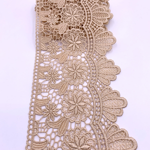 Encaje Guipur Químico de Lujo 100% Poliéster, Bordado 3D con Flores, Encaje Francés Seco Soluble en Agua - Product Image 4