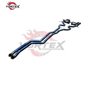 Escape Catback VORTEX Grado 5 Ti Valvetronic para BMW E90/E92 335i 3.0T 2006-2013, Alto Flujo, Puntas Quemadas Arcoíris - Product Image 2
