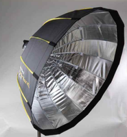 Triopo KL-105 105CM Boîte à lumière pliable argentée à verrouillage rapide avec monture Bowens et grille