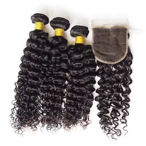 Letsfly- Wholesale 8A Indian Deep Wave Hair Bundles 100% Virgin Cuticle Aligned Human Hair Extension for Promotion