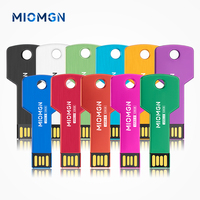 Flashdisk USB 3.0 Bentuk Kunci Logam Grosir Pabrik dengan Ukiran Laser Gratis 64GB/128GB Garansi 2 Tahun untuk Hadiah Promosi