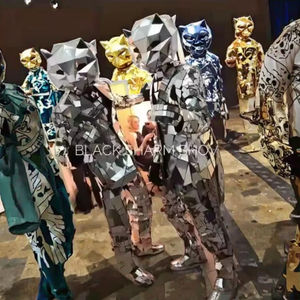 Disfraces de Espejo Plateado para Personaje de Bar, Discoteca, Parque de Atracciones o <span class=keywords><strong>Crucero</strong></span> para DJ, Club, Fiesta y Escenario de Discoteca - Product Image 4