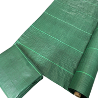 Toile de paillage PP robuste verte en rouleau pour aménagement paysager