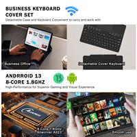 Tablette PC A20 5G Wifi Android 13 10 pouces 4 Go 64 Go Octa-Core GPS Google Play avec clavier Bluetooth