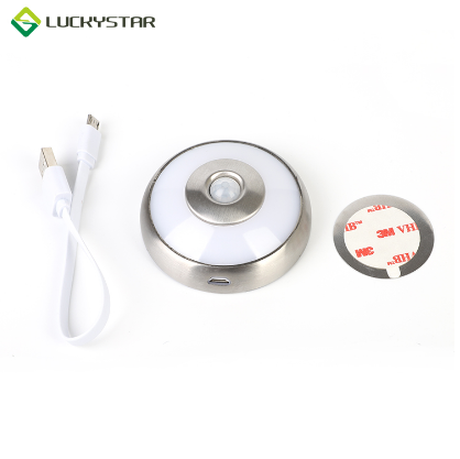 LUCKYSTAR долговечный безопасный и удобный литиевый аккумулятор, перезаряжаемый светильник для шкафа, ночник с датчиком движения