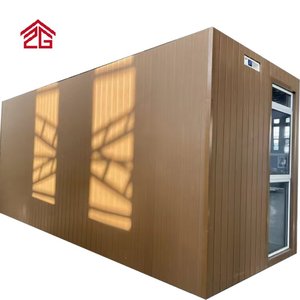 Biệt thự prefab nhà để bán phong cách mới thiết kế 20ft/30ft/40ft sang trọng Thượng Hải phẳng gói container nhà bánh sandwich Bảng điều chỉnh 5 năm - Product Image 1