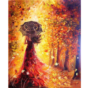 <span class=keywords><strong>Peinture</strong></span> par numéros pour femmes, kit <span class=keywords><strong>de</strong></span> démarrage pour adultes, <span class=keywords><strong>peinture</strong></span> par numéros pour décorations murales à la maison, 40x50cm/16x20 pouces sans cadre - Product Image 1