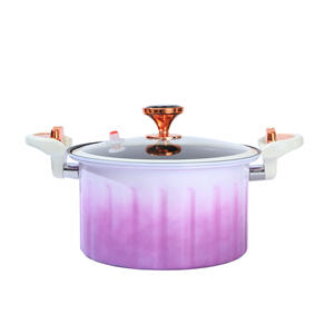 10L capacité fonte poulet <span class=keywords><strong>mijoteuse</strong></span> Micro autocuiseur antiadhésif ragoût soupe Pot gaz dégradé couleur émail Pot cuisinière - Product Image 4