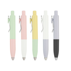 Cartoon Style Ballpoint <b>Pen</b> Chubby Pocket <b>Pen</b> 0.5 Mm Plastic Shell Press Closure With Pendant Promotional Use - Product Image 2