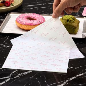 Food <b>Wrapping</b> <b>Paper</b> Food Grade Heat Resistant Greaseproof Custom Printed Logo Bakery Deli Sandwich Disposable <b>Tissue</b> Wrap <b>Paper</b> - Product Image 1