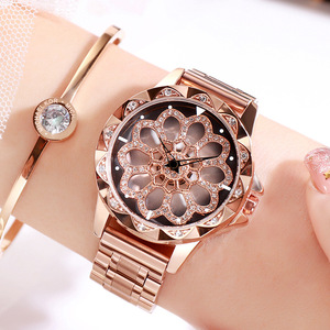 Montre de luxe haut de gamme pour femmes à la mode Caractéristique rotative à 360 degrés Bracelet en acier étanche Diamètre du cadran 43mm Personnalisable - Product Image 4