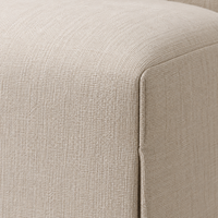 Chaise de salle à manger rembourrée sans accoudoirs avec jupe longue, tissu tissé texturé, chaise d'appoint moderne et minimaliste pour salle à manger