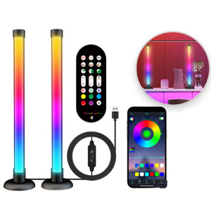 Barra de Luz LED RGB de Escritorio con Ritmo Musical, Control Remoto por Aplicación, Recargable por USB, Decoración <span class=keywords><strong>Navideña</strong></span> de Aluminio - Product Image 1