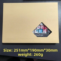 In-stock Wholesale Printed Black Pudding Keycaps Four-sided Translucent PBT Material Dye-sublimation 119 Keys Small Full Set