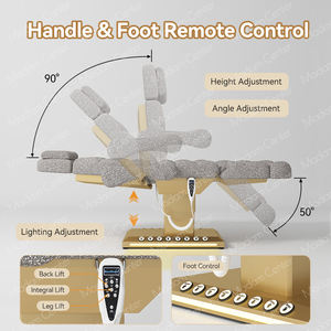 Mobiliário Completo Para Salão de Beleza Madamcenter Cama de Estética Elétrica Maca Facial Cama de Esteticista Spa Elétrica Hidráulica - Product Image 3