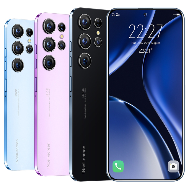 New Mobile Phone 2026 S24 Ultra New Phones 7.3 HD Screen Smart Phone 5G 4G Dual Sim Celulares Android 13 Unlocked 72MP 6800mAh