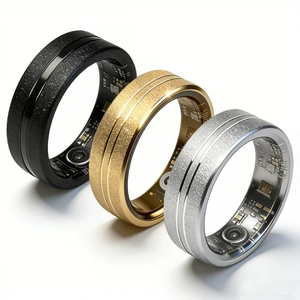 Bague connectée F56D <span class=keywords><strong>pour</strong></span> hommes et femmes, suivi de <span class=keywords><strong>la</strong></span> santé, fréquence cardiaque, tension <span class=keywords><strong>artérielle</strong></span>, contrôle par application, suivi du sommeil, Android, magnétique - Product Image 1