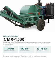 Équipement d'Arboriculture CMX-1500 Broyeur de Bois pour Substrat de Champignons Comestibles Matériau de Base pour Champignons