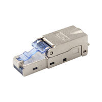 Conector de enchufe modular 8P8C RJ45 Cat7 de red sin herramientas de alta calidad, piezas de Telecomunicaciones