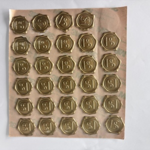 สติกเกอร์ซีลขี้ผึ้งลายใหม่ขายดี สีโรสโกลด์ เนื้อนุ่ม สำหรับติดซองจดหมาย - Product Image 3