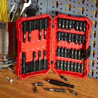 Jeu de 42 embouts de tournevis à chocs avec embouts Phillips, plats et Torx dans un étui de rangement portable pour usage professionnel et bricolage