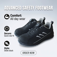Chaussures de Sécurité de Travail Légères, Respirantes et Décontractées pour Hommes, avec Semelle en Caoutchouc et Embout en Acier pour Usine et Protection du Travail