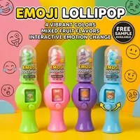 Sucette rotative créative à visages changeants avec bonbon dur de 10g, jouet amusant pour enfants, idéal pour les fêtes