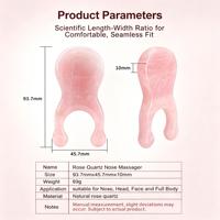 Outil Gua Sha en quartz rose naturel pour esthéticiennes professionnelles, massage nasal, drainage lymphatique, absorption des nutriments, raffermissement, CE