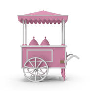 Chariot de supermarché électrique, avec roues, kiosque, robot alimentaire, pour bonbons, en coton