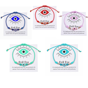 Nuevo Brazalete de Diseño con Ojo Turco, Protege al Portador de Espíritus Malignos y la Ira, Brazalete Ajustable con Nudo de la Suerte - Product Image 1