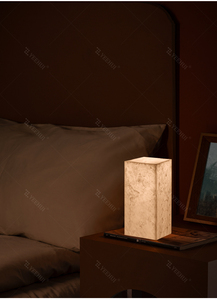 Ambiance Marble Alabaster jem trụ cột đèn cảnh quan tự nhiên chiếu sáng cho nhà giáng sinh và Tạ ơn trang trí - Product Image 2