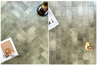 Carreaux de mur de salle de bain en pierre texturée mate faits à la main 75x300, revêtement décoratif intérieur pour hall d'hôtel de luxe