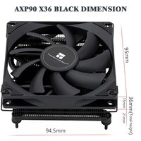 Thermalright AXP90 X36: disipador de CPU ITX de perfil bajo con ventilador PWM delgado (venta al por mayor)