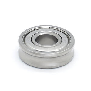 ลูกล้อรางลึกแบบร่องลึก รูปตัวยู ทำจากสแตนเลสแท้ทั้งชิ้น ขนาด 10*26*8 มม. สำหรับร้อยเชือก จากโรงงานโดยตรง - Product Image 1