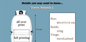 2024 Miễn Phí Thiết Kế Tùy Chỉnh Đầy Đủ Hơn In Ấn Thăng Hoa Trống Trường Thể Thao Ba Lô Du Lịch Ba Lô Túi Cho Phụ Nữ - Product Image 3