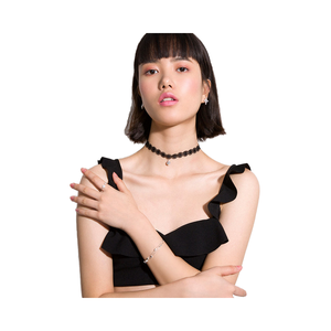 महिलाओं और लड़कियों के लिए ब्रेसलेट के लिए समायोज्य सरल स्टार चांदी आकर्षण - Product Image 6