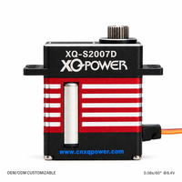 Servomoteur d'hélicoptère XQ-POWER XQ-S2007D 7KG Micro Servo Numérique Sans Noyau Boîtier en Aluminium Étanche HV Pièces d'hélicoptère RC OEM