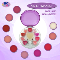 Paleta de Sombras de Ojos Veganas de Alta Pigmentación para Niños con Acabado Brillante y en Polvo, Fórmula Ecológica a Prueba de Agua para Niños de 6+ Años