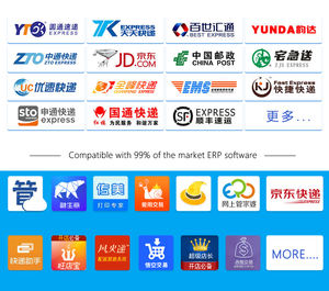 미니 80mm 3인치 열전사 배송 라벨기 스티커 프린터 블루투스 USB 물류용 무잉크 배송 라벨 프린터 - Product Image 4