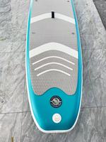 Lac Bleu Gris Gonflable Non-slip Sports Printed Stand-Up Paddleboard Board Accessoires de gonflage pour le divertissement aquatique