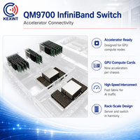 Haute densité QM9700 1U NDR 400 Gb/s 64 ports 32 ports OSFP 2 commutateur Internet réseau NDR InfiniBand