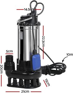 ปั๊มน้ำเสียไฟฟ้าขนาดเล็กทำจากสเตนเลสตัด5HP น้ำเสียปั๊มจุ่มน้ำได้แบบ V พร้อมสวิตช์ลูก<span class=keywords><strong>ลอย</strong></span> - Product Image 4